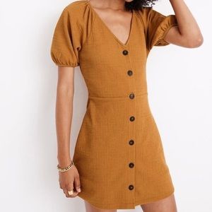 Madewell Texture & Thread Puff-Sleeve Dress